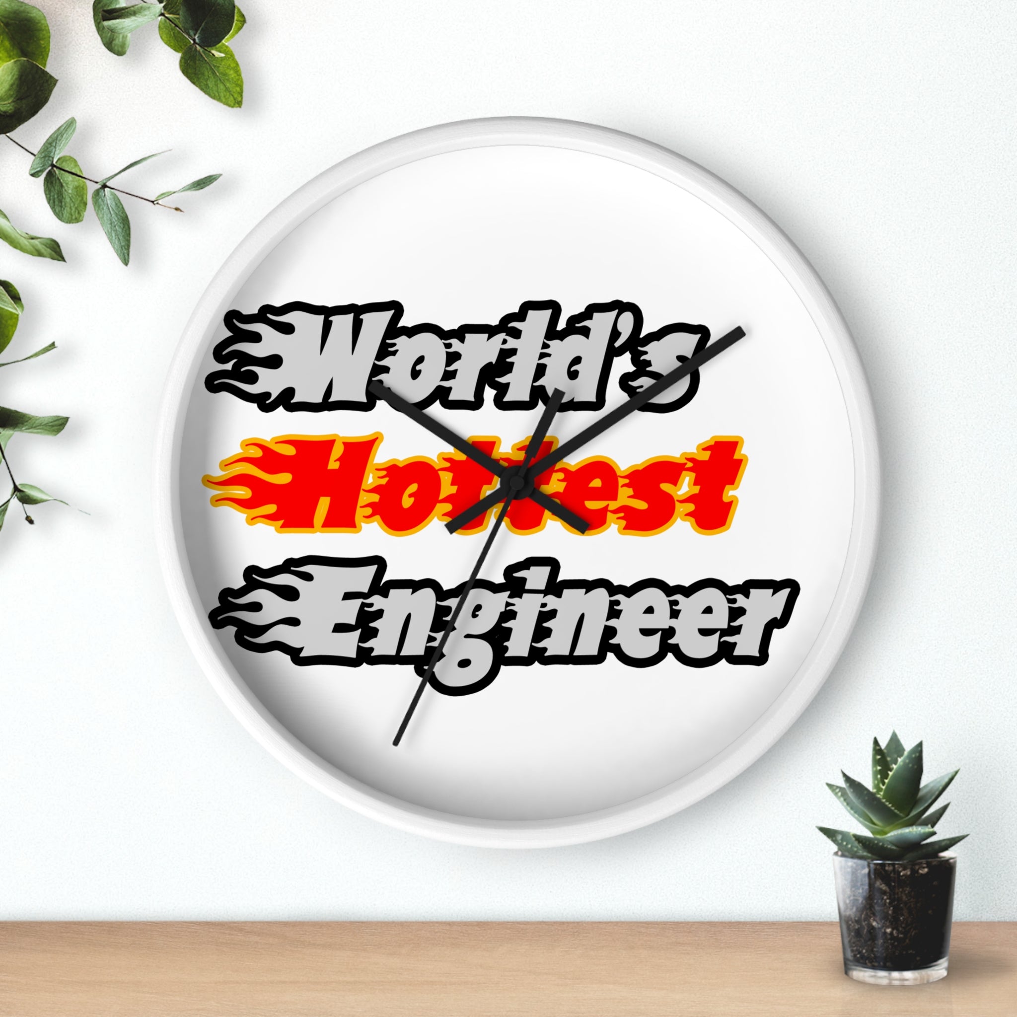 World's Hottest Engineer - Wall Clock