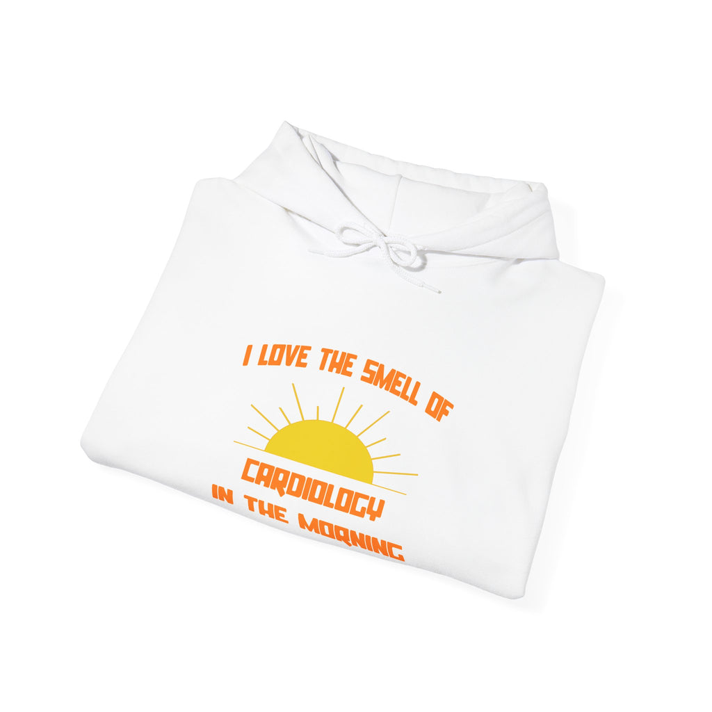 Smell of Cardiology in the Morning - Unisex Heavy Blend™ Hooded Sweatshirt