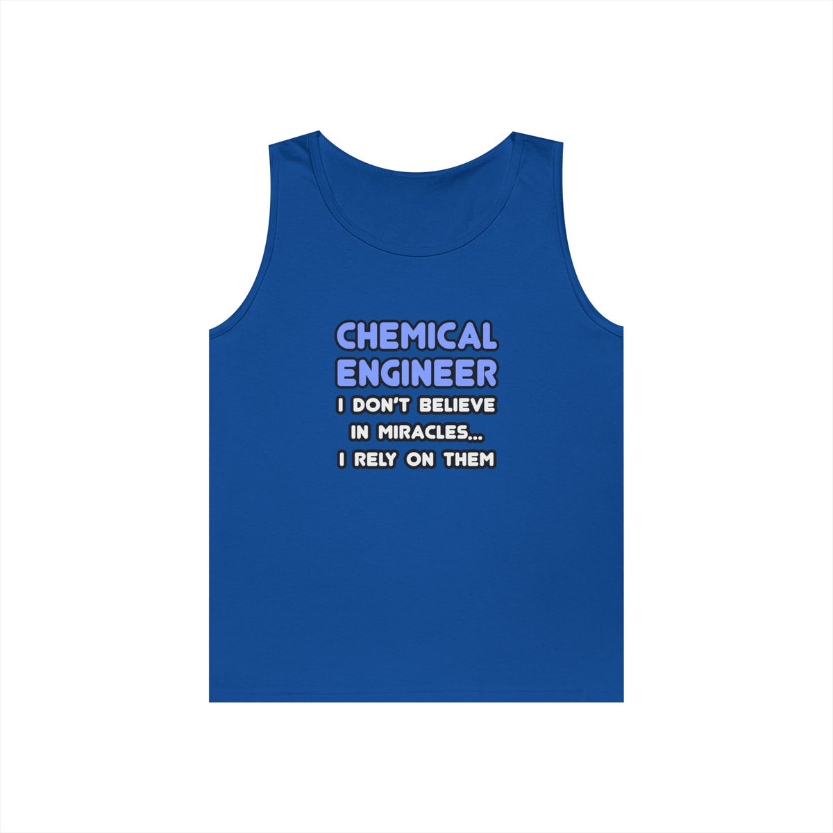 Miracles and Chemical Engineers - Unisex Heavy Cotton Tank Top