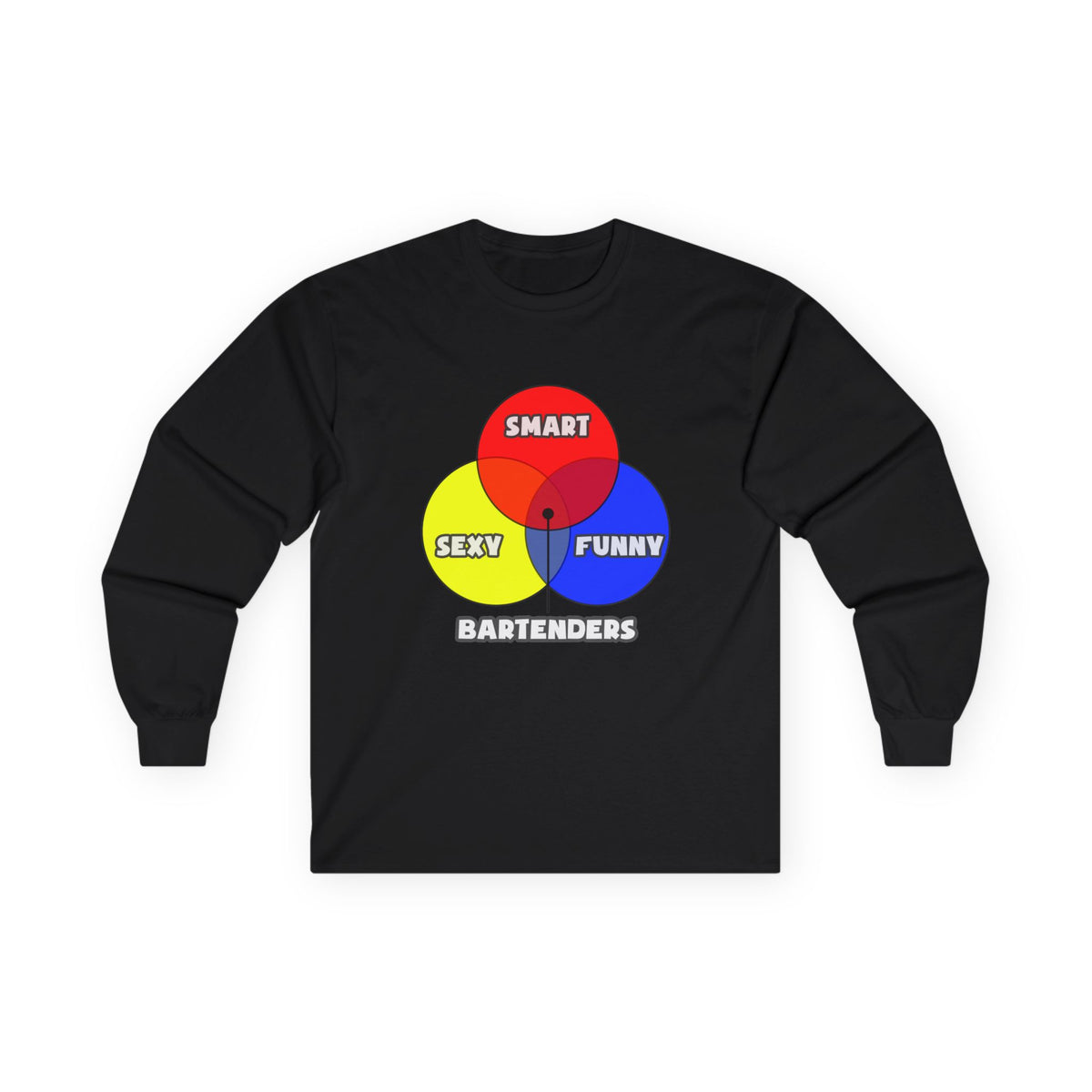 Venn Diagram .. Bartenders - Unisex Ultra Cotton Long Sleeve Tee