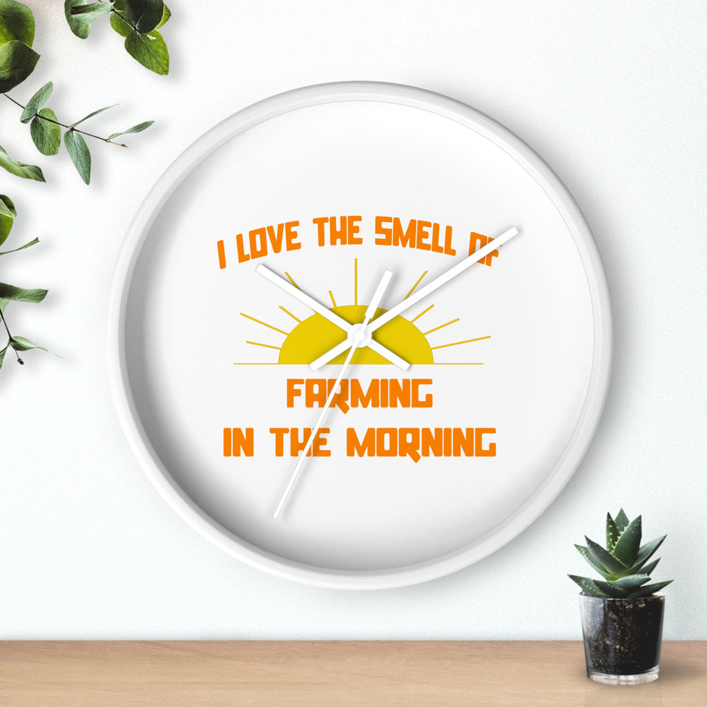 Smell of Farming in the Morning - Wall Clock