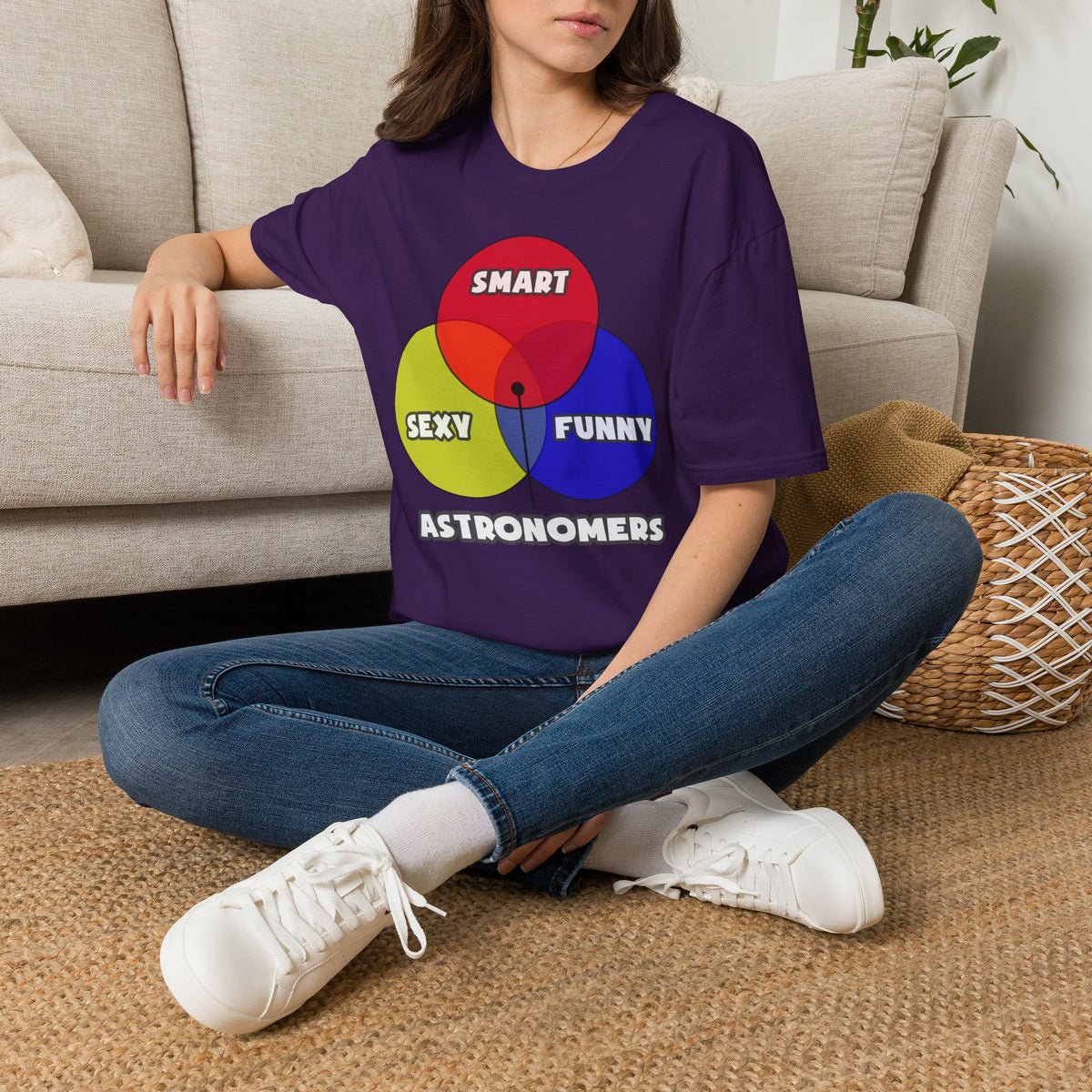Venn Diagram .. Astronomers - Unisex Softstyle T-Shirt