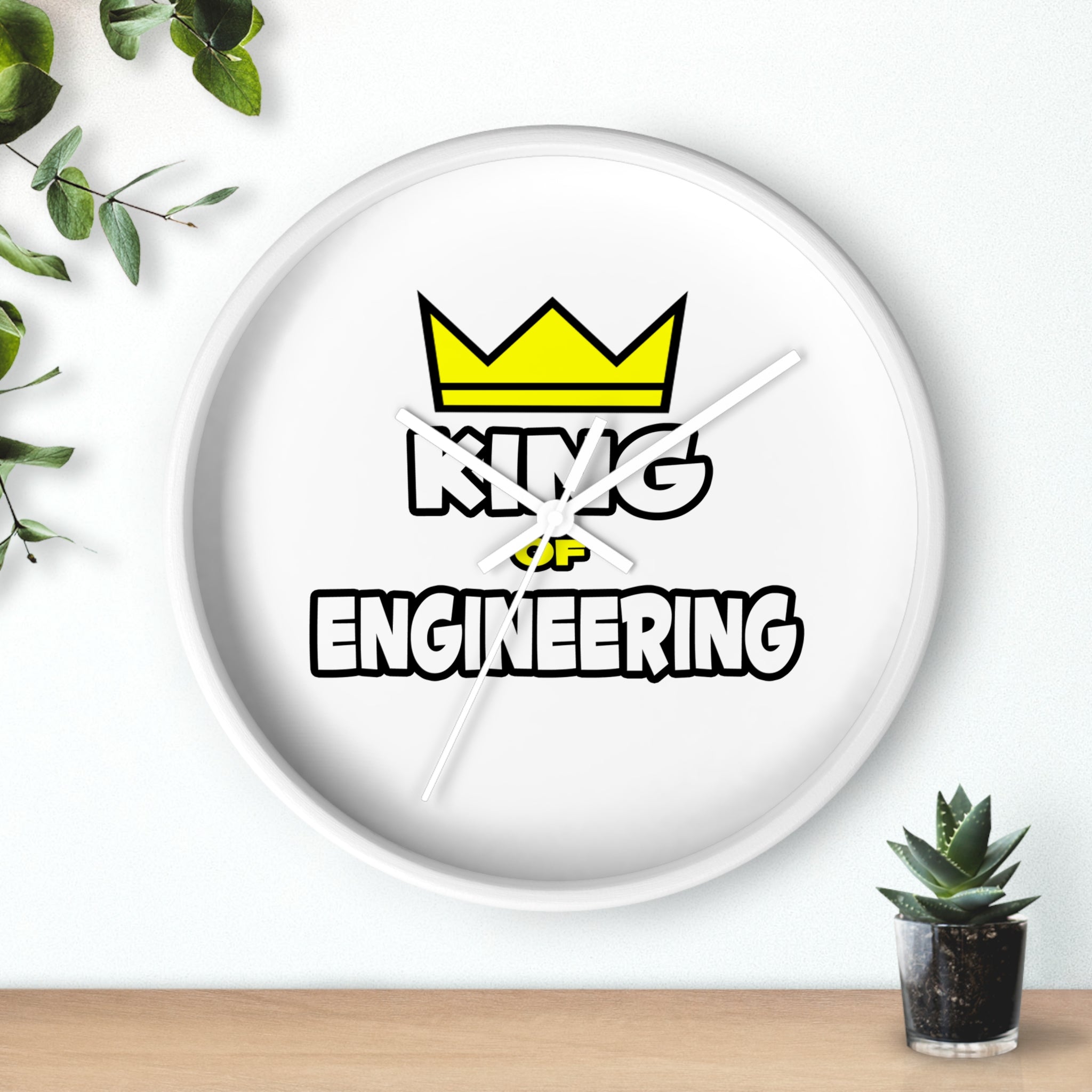 King of Engineering - Wall Clock