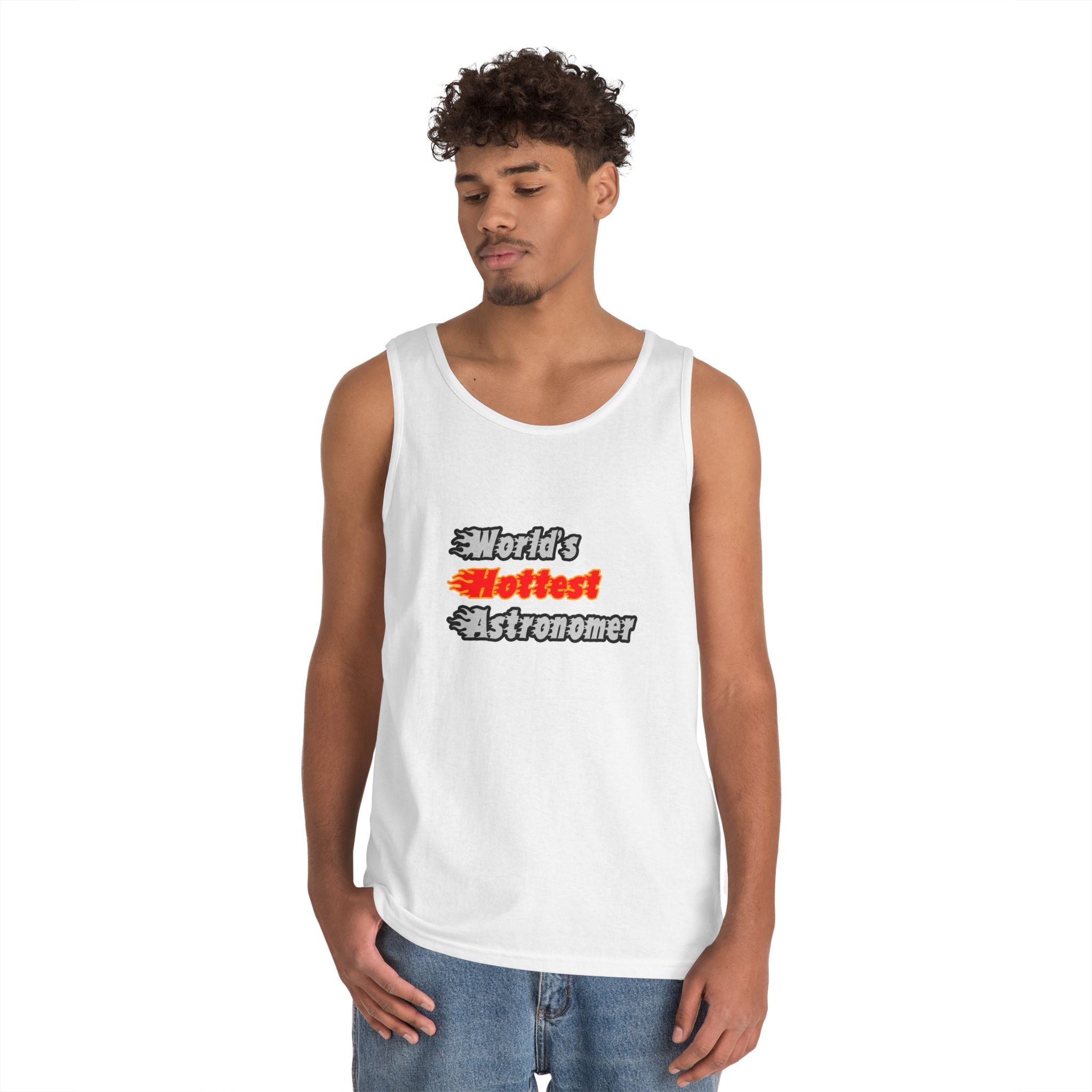 World's Hottest Astronomer - Unisex Heavy Cotton Tank Top
