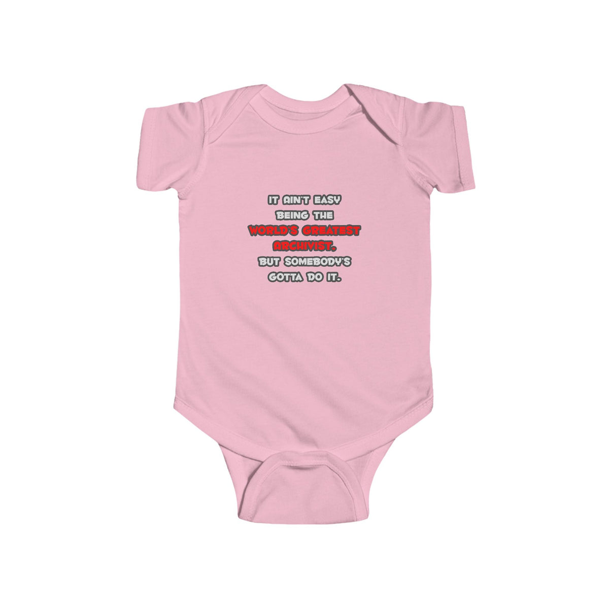 World's Greatest Archivist Joke - Infant Fine Jersey Bodysuit
