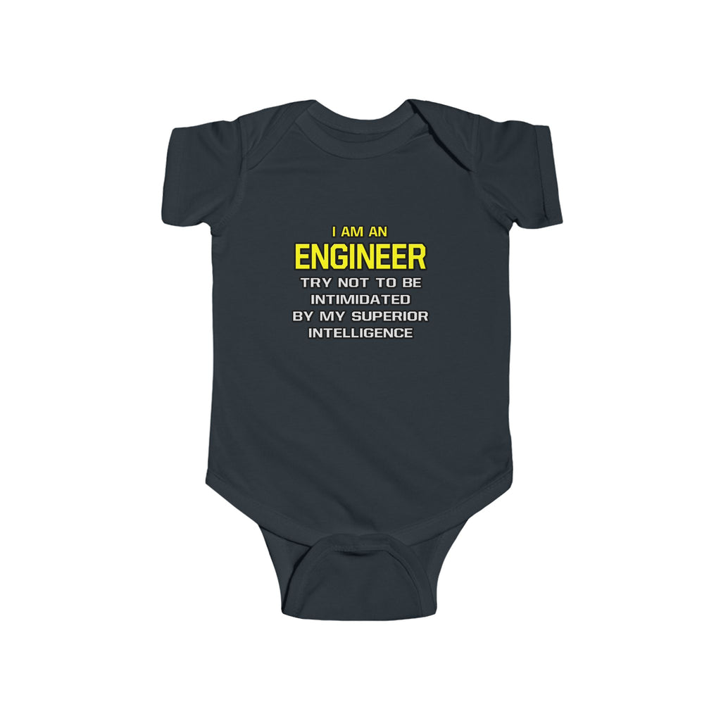Engineer...Superior Intelligence - Infant Fine Jersey Bodysuit