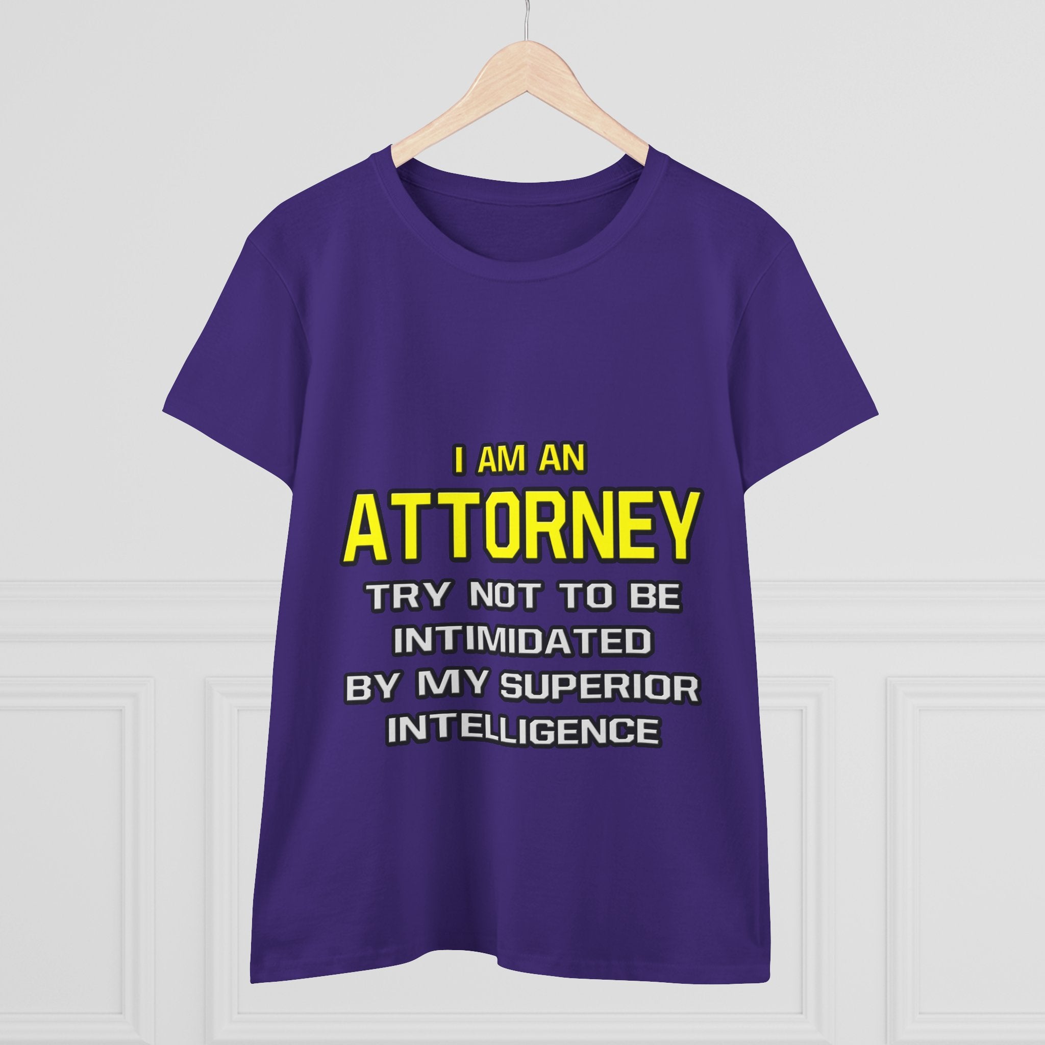 Attorney...Superior Intelligence - Women's Midweight Cotton Tee
