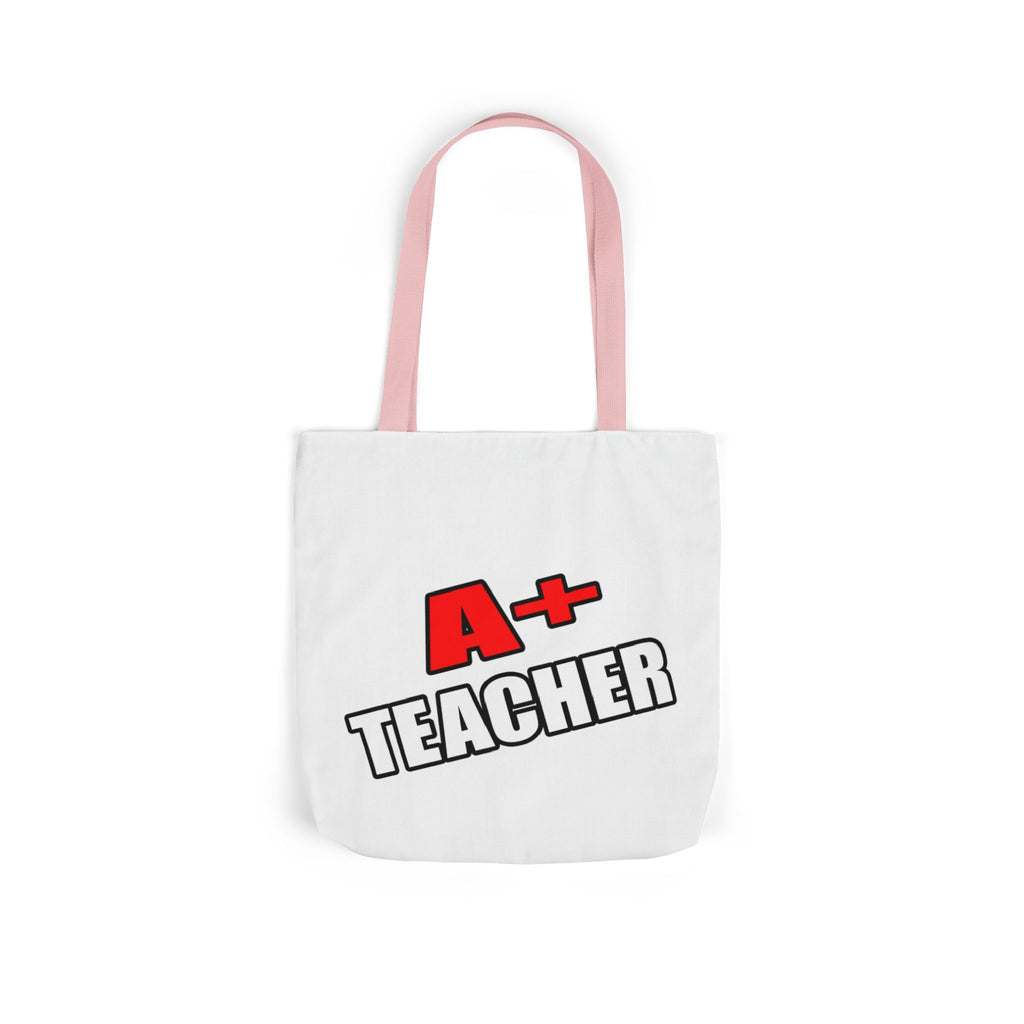 a plus teacher - Canvas Tote Bag, 5-Color Straps