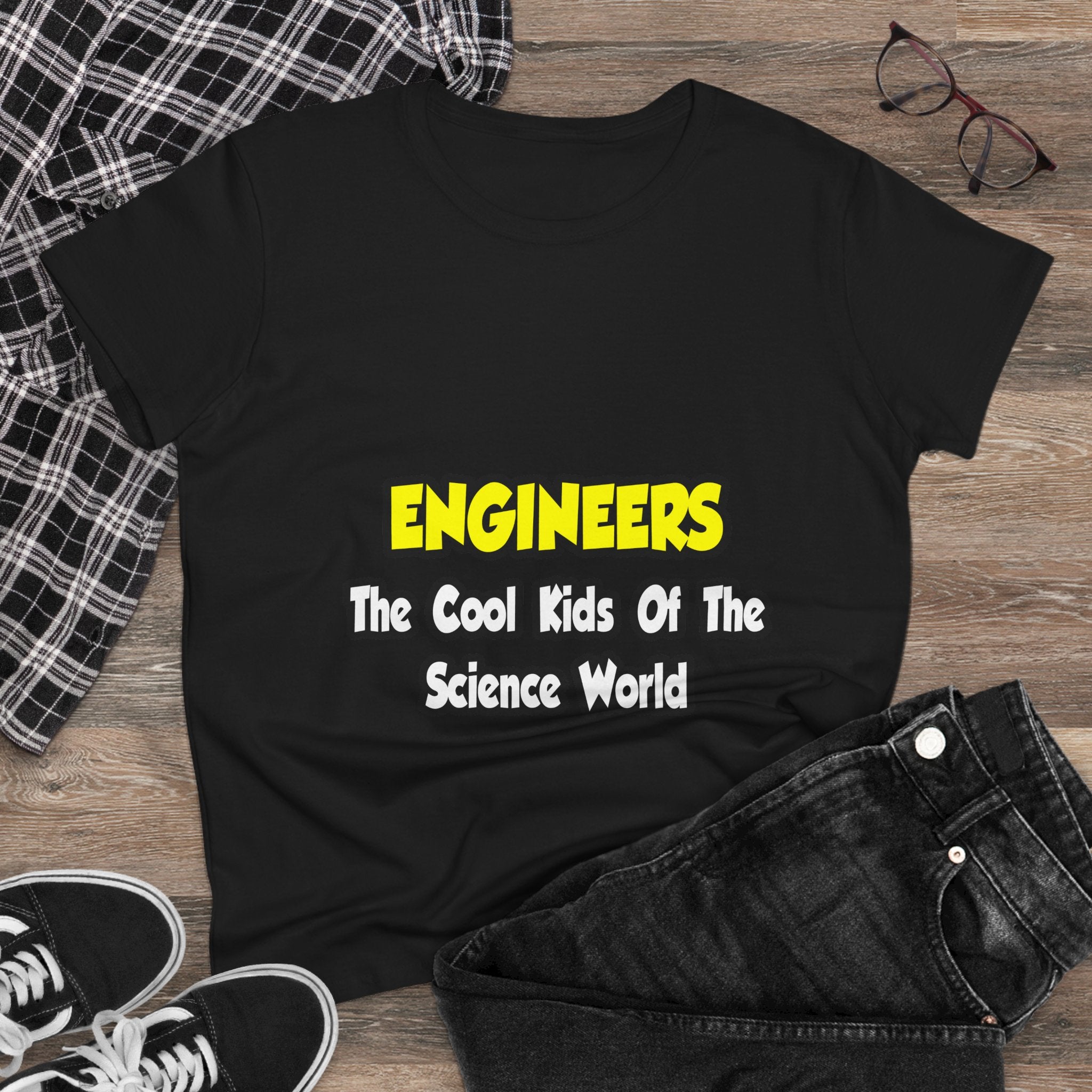 Engineers...Cool Kids of Science World - Women's Midweight Cotton Tee