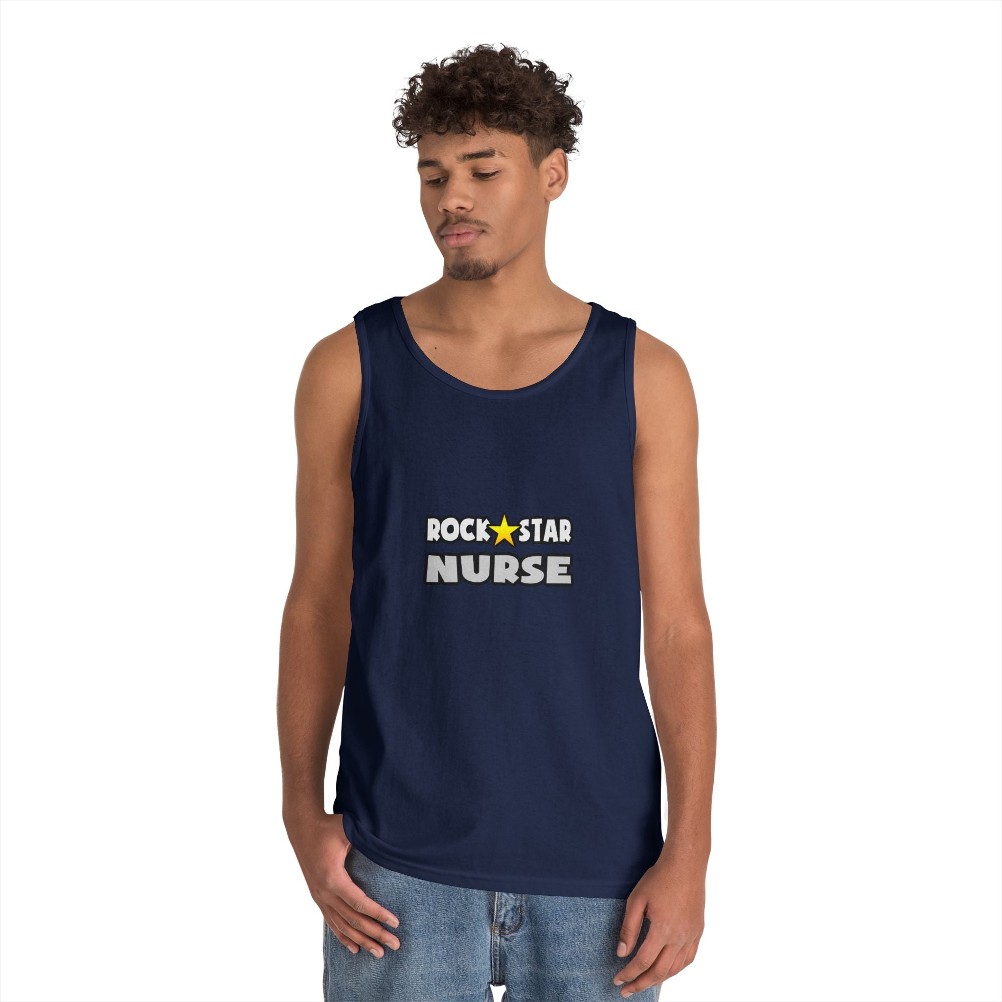Rock Star Nurse (2) - Unisex Heavy Cotton Tank Top