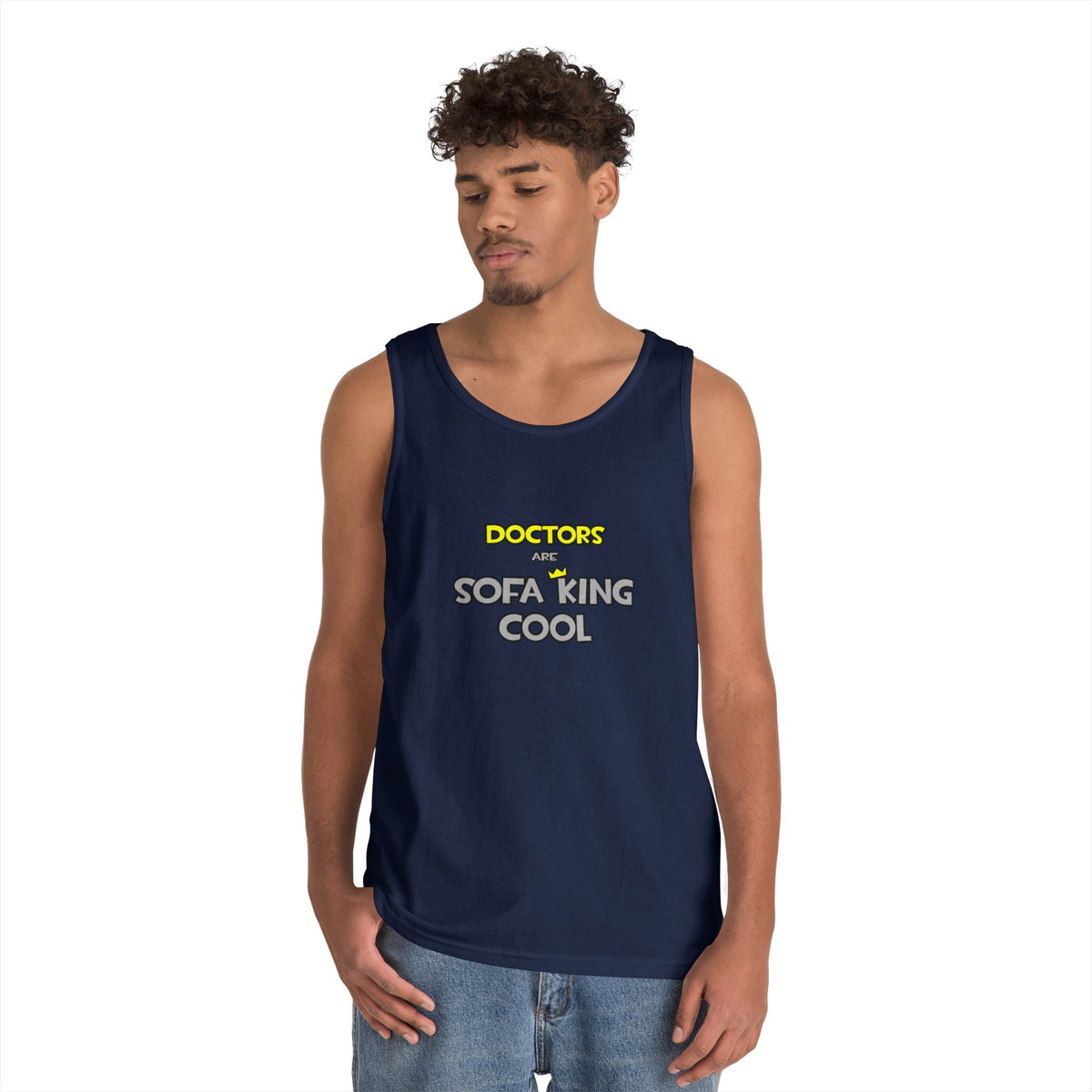 Doctors Are Sofa King Cool - Unisex Heavy Cotton Tank Top