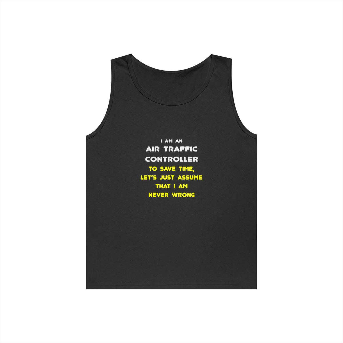Funny Air Traffic Controller T Shirts - Unisex Heavy Cotton Tank Top