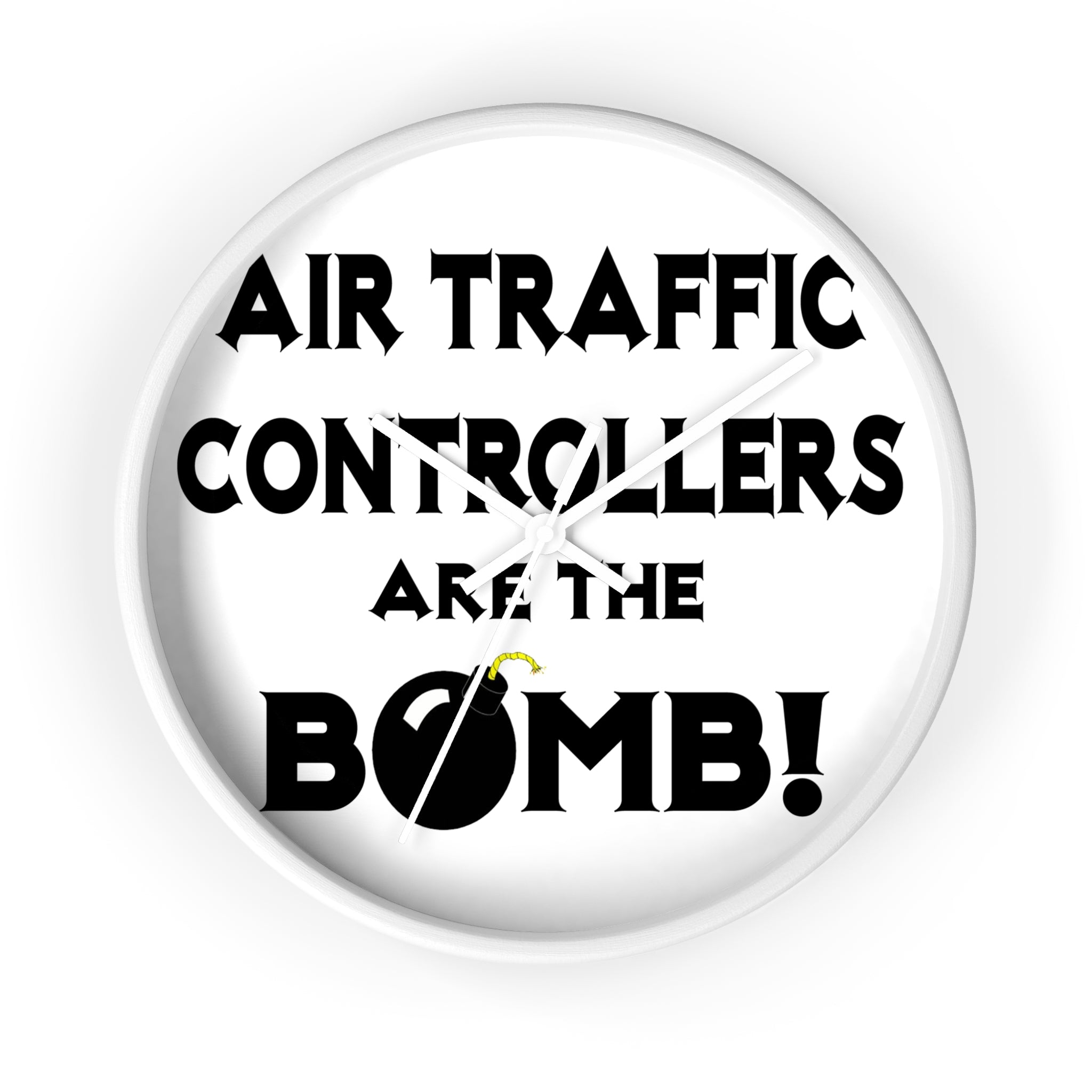 Air Traffic Controllers Are The Bomb! - Wall Clock
