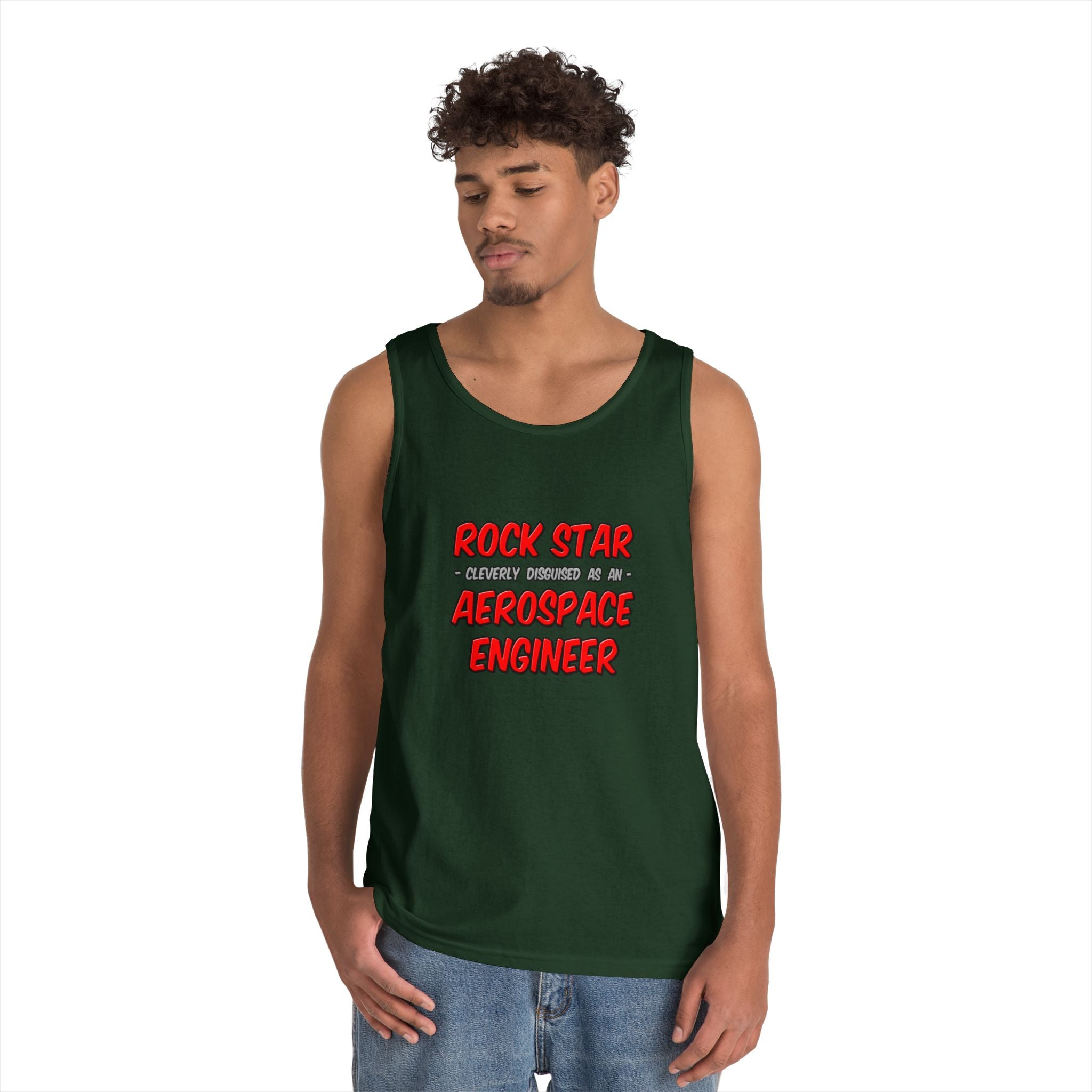 Rock Star...Aerospace Engineer - Unisex Heavy Cotton Tank Top