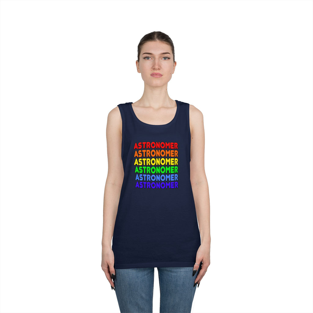 Rainbow Astronomer - Unisex Heavy Cotton Tank Top