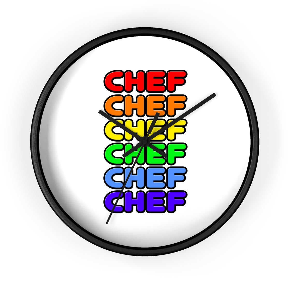 Rainbow Chef - Wall Clock