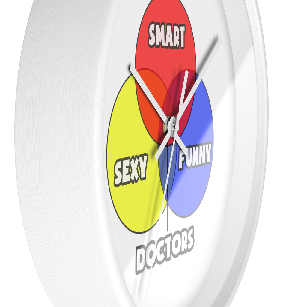 Venn Diagram .. Doctors - Wall Clock