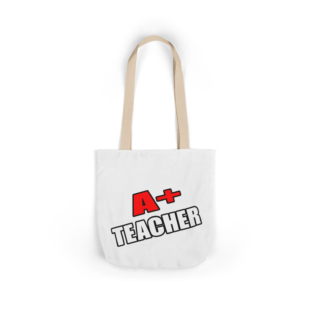 a plus teacher - Canvas Tote Bag, 5-Color Straps