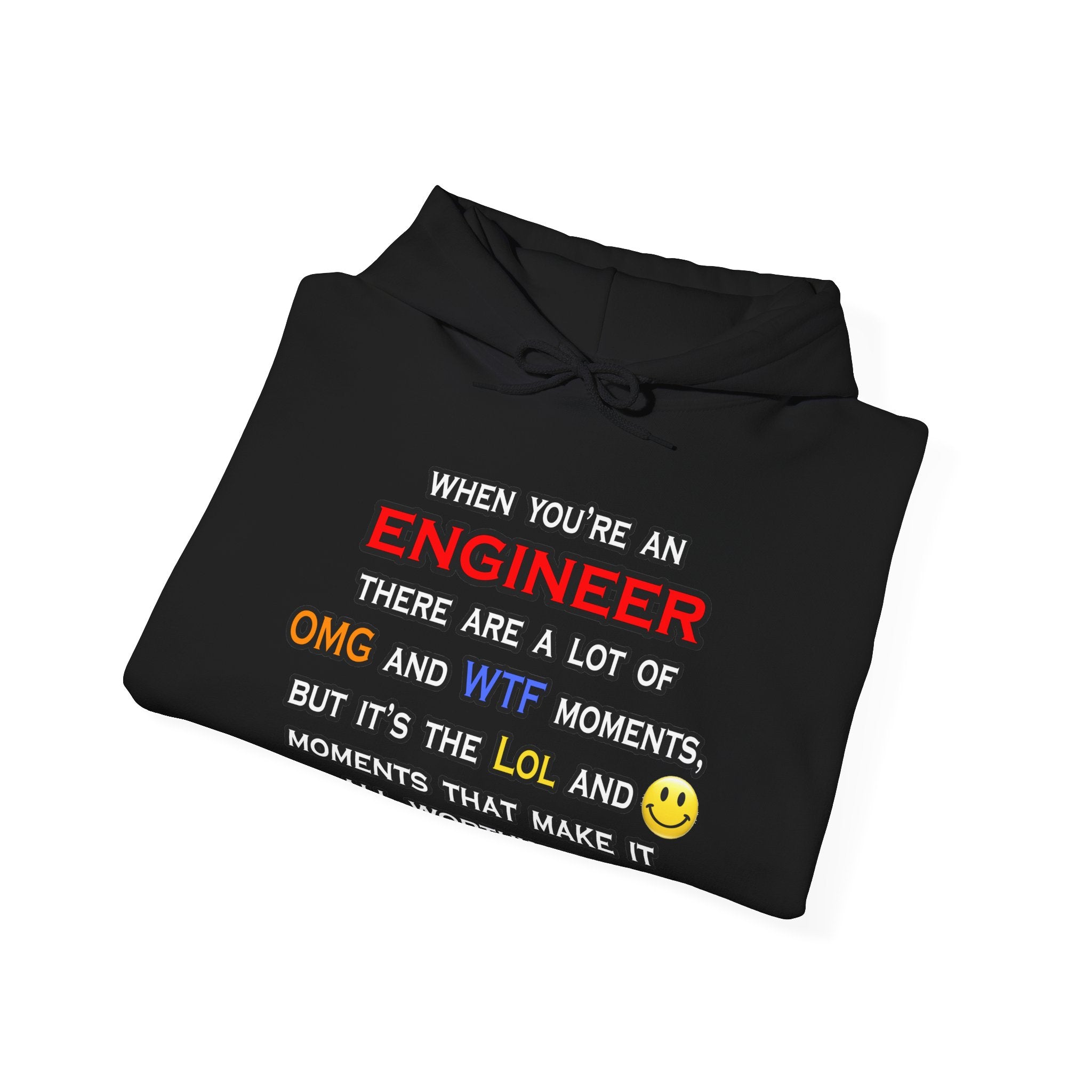 Engineer ... OMG WTF LOL - Unisex Heavy Blend™ Hooded Sweatshirt