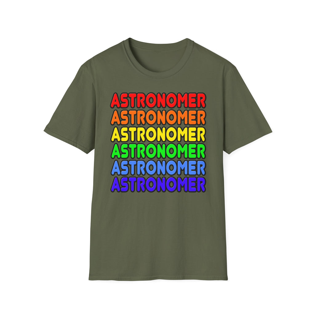 Rainbow Astronomer - Unisex Softstyle T-Shirt