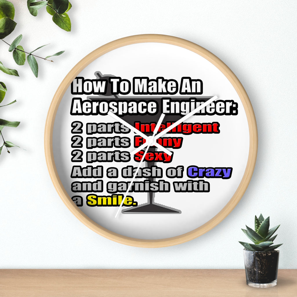 How To Make an Aerospace Engineer - Wall Clock