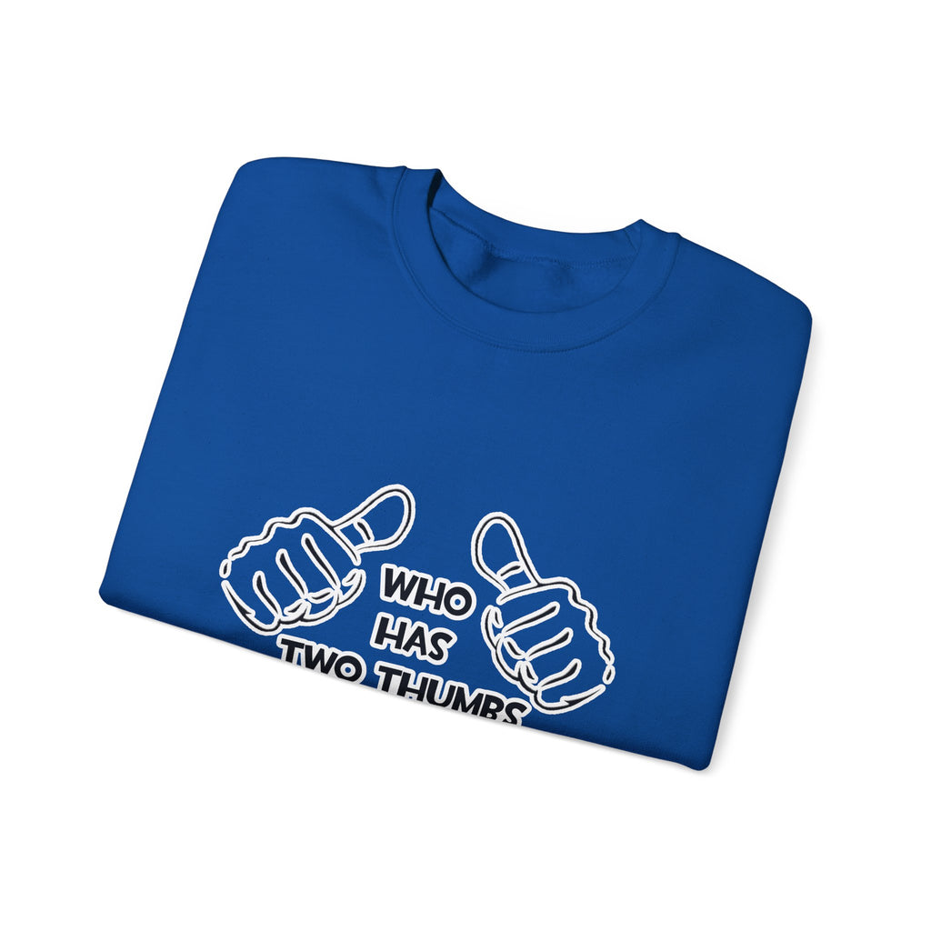 Two Thumbs .. Anesthesiologist Assistant - Unisex Heavy Blend™ Crewneck Sweatshirt
