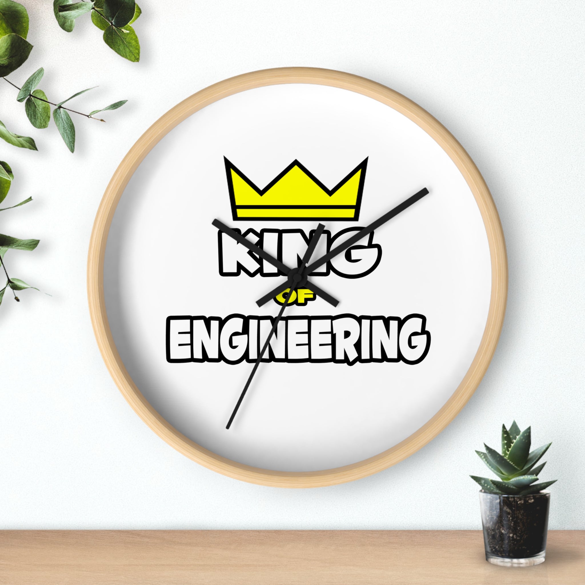 King of Engineering - Wall Clock