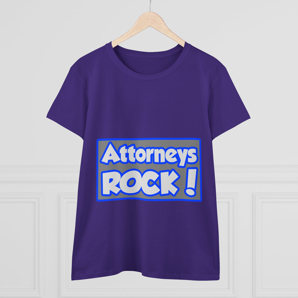 Attorneys Rock! - Women's Midweight Cotton Tee