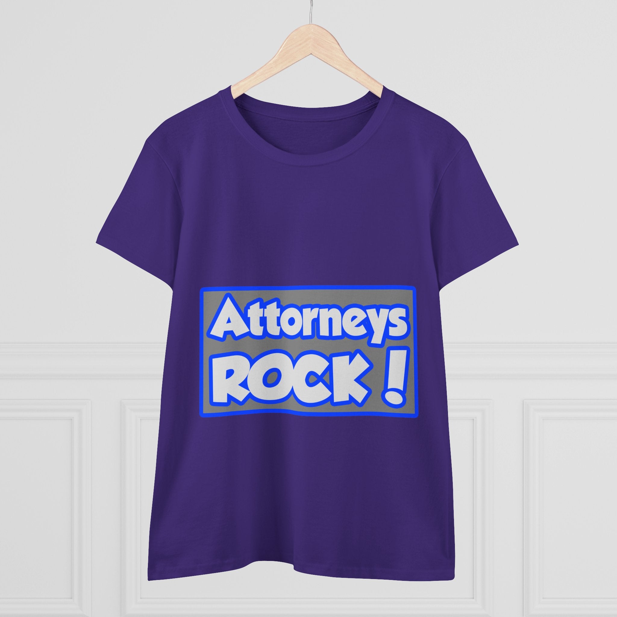 Attorneys Rock! - Women's Midweight Cotton Tee