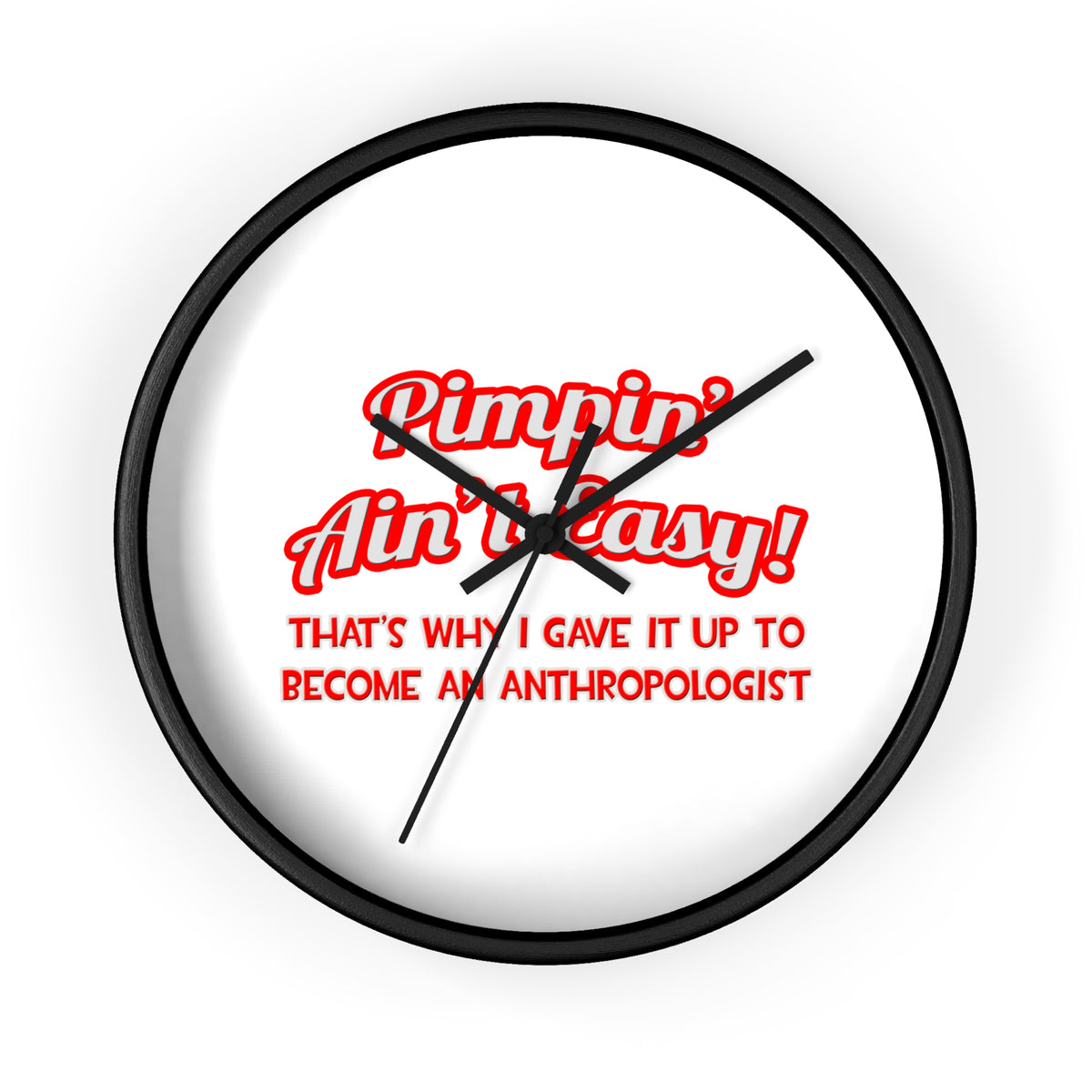 Pimpin' Ain't Easy .. Anthropologist - Wall Clock