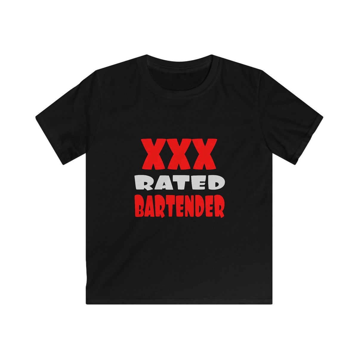 XXX Rated Bartender - Kids Softstyle Tee