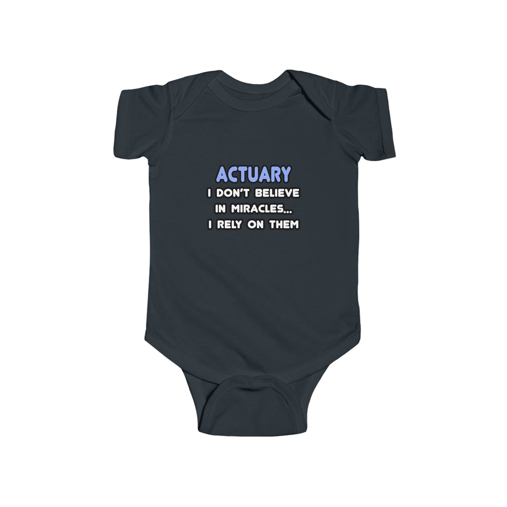 Miracles and Actuaries - Infant Fine Jersey Bodysuit