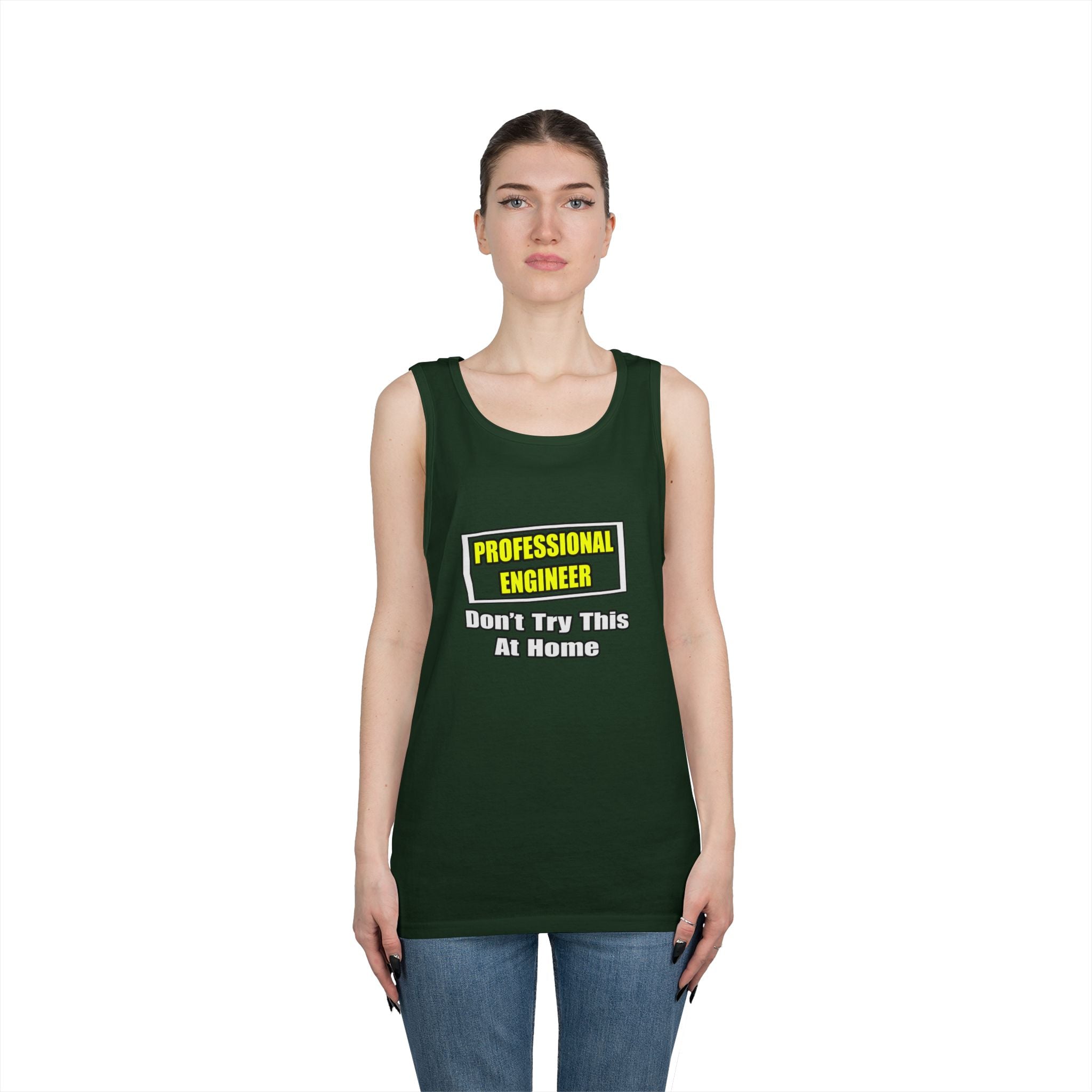 Professional Engineer...Don't Try This At Home - Unisex Heavy Cotton Tank Top