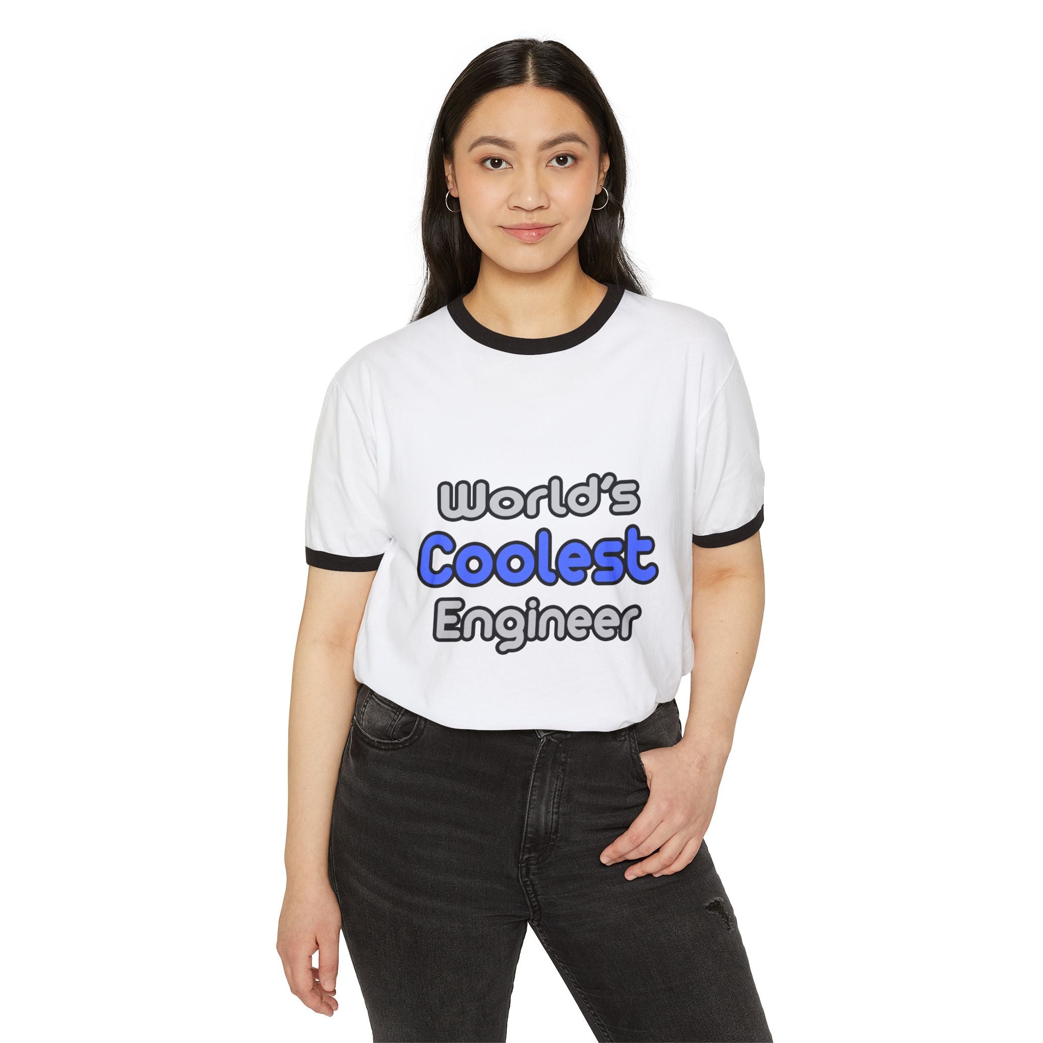 World's Coolest Engineer - Unisex Cotton Ringer T-Shirt