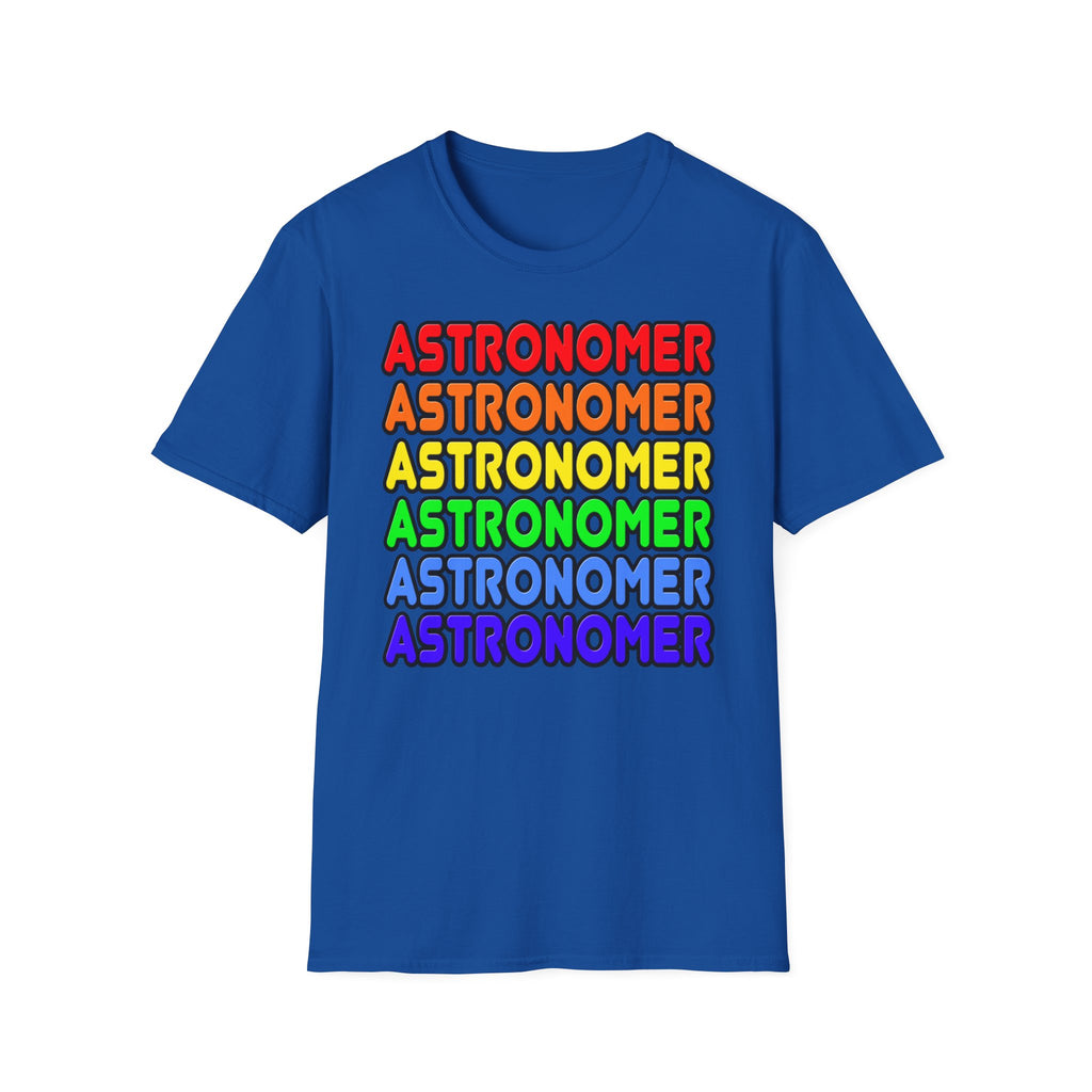 Rainbow Astronomer - Unisex Softstyle T-Shirt