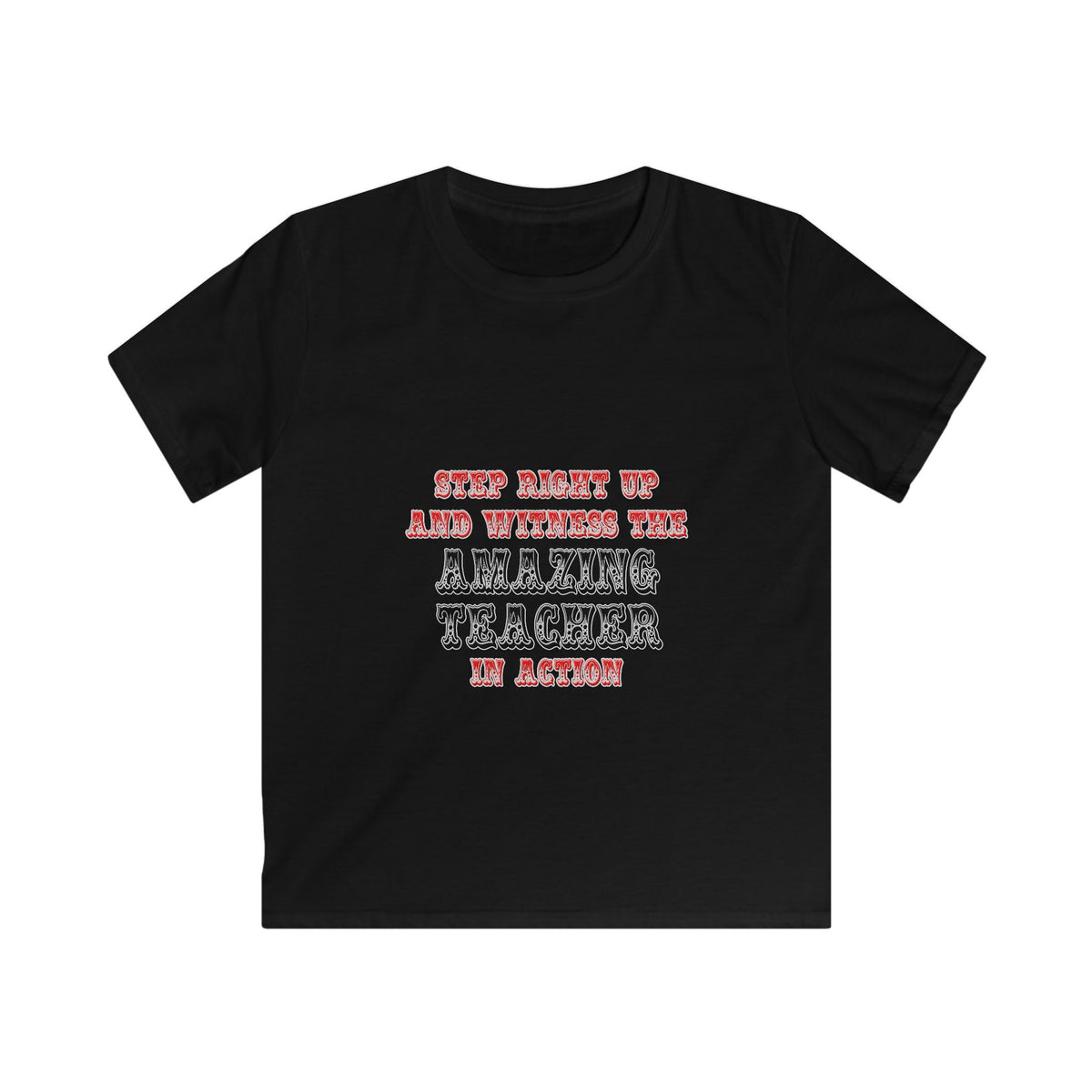 Amazing Teacher In Action - Kids Softstyle Tee