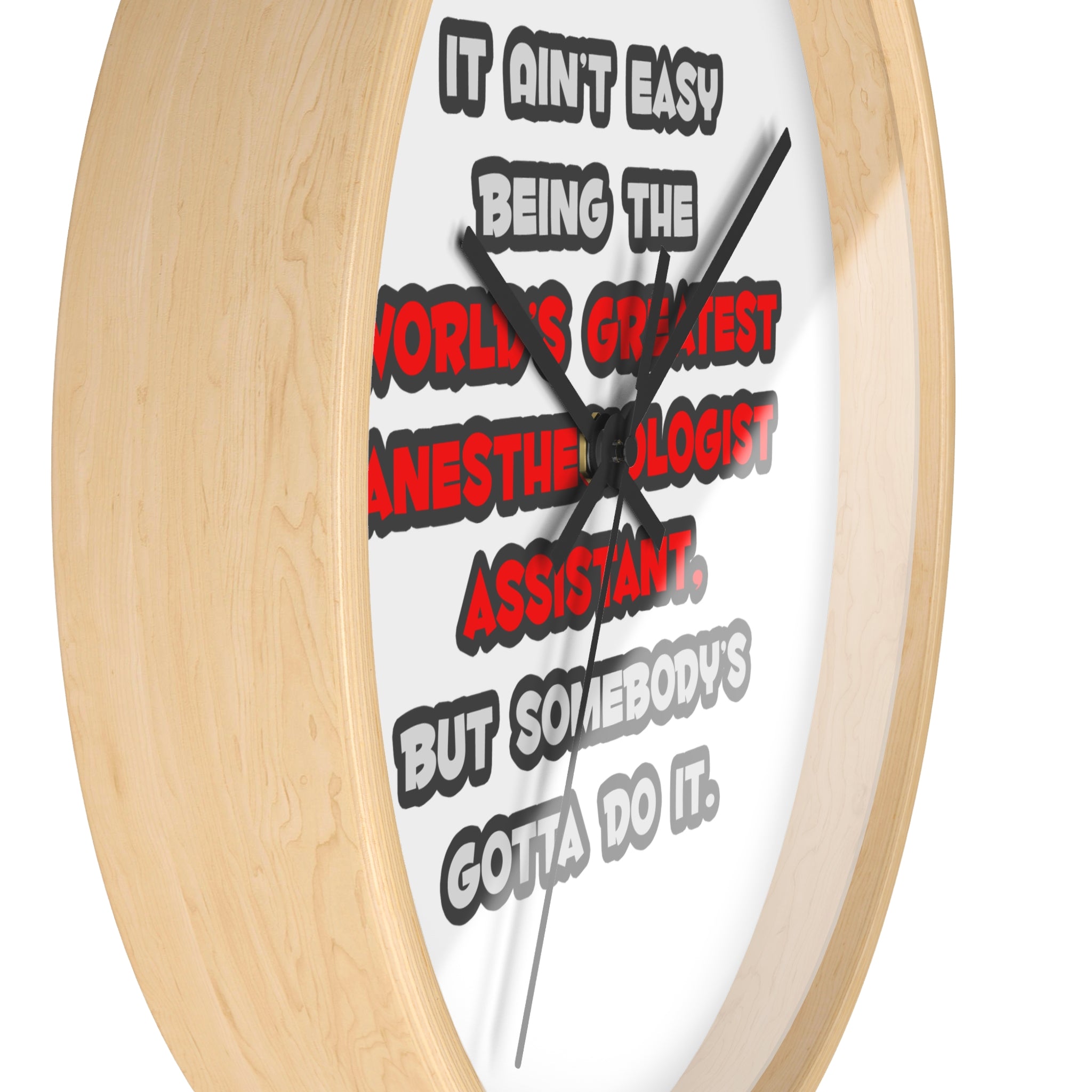 World's Greatest Anesthesiologist Asst Joke - Wall Clock
