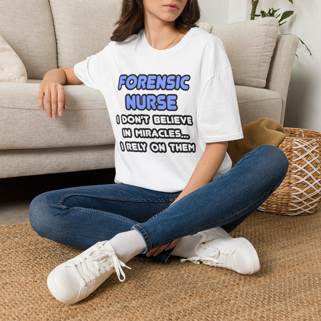 Miracles and Forensic Nurses - Unisex Softstyle T-Shirt