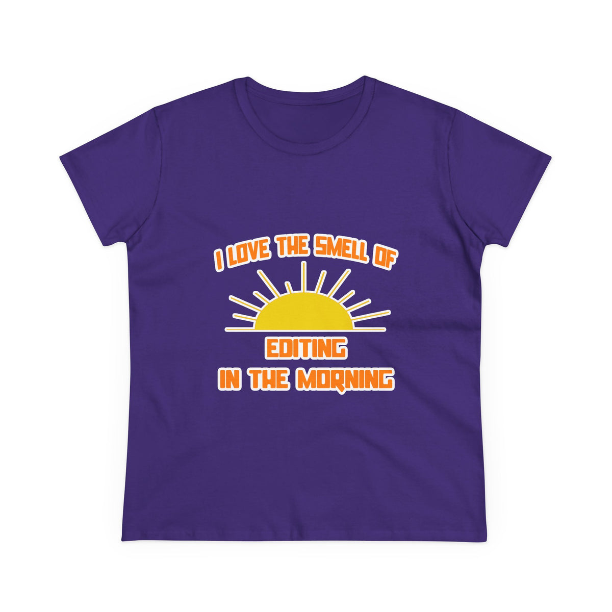 Smell of Editing in the Morning - Women's Midweight Cotton Tee