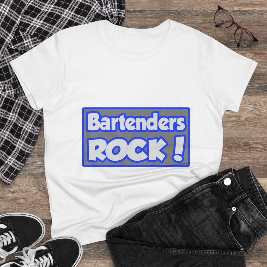 Bartenders Rock! - Women's Midweight Cotton Tee