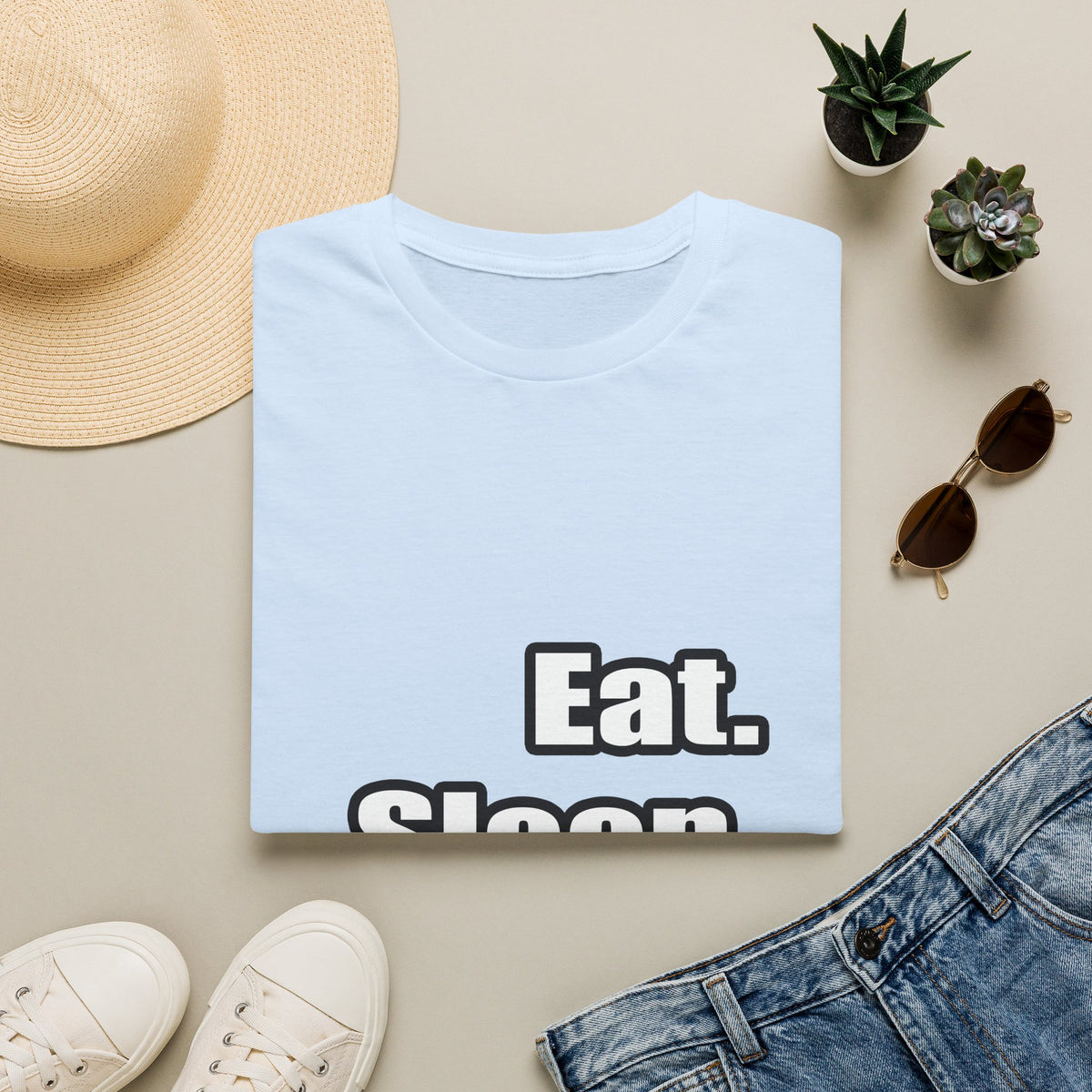 eat sleep teach - Unisex Softstyle T-Shirt