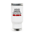 Deal With It ... Funny Actuary - Stainless Steel Travel Mug with Handle, 14oz