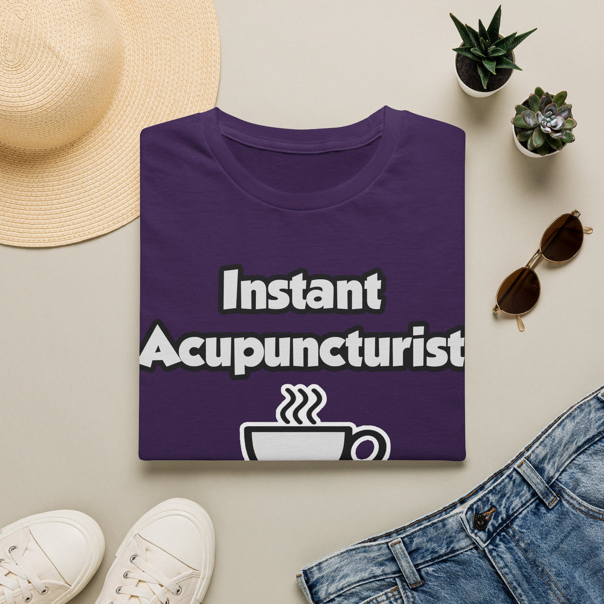 Instant Acupuncturist .. Just Add Coffee - Unisex Softstyle T-Shirt