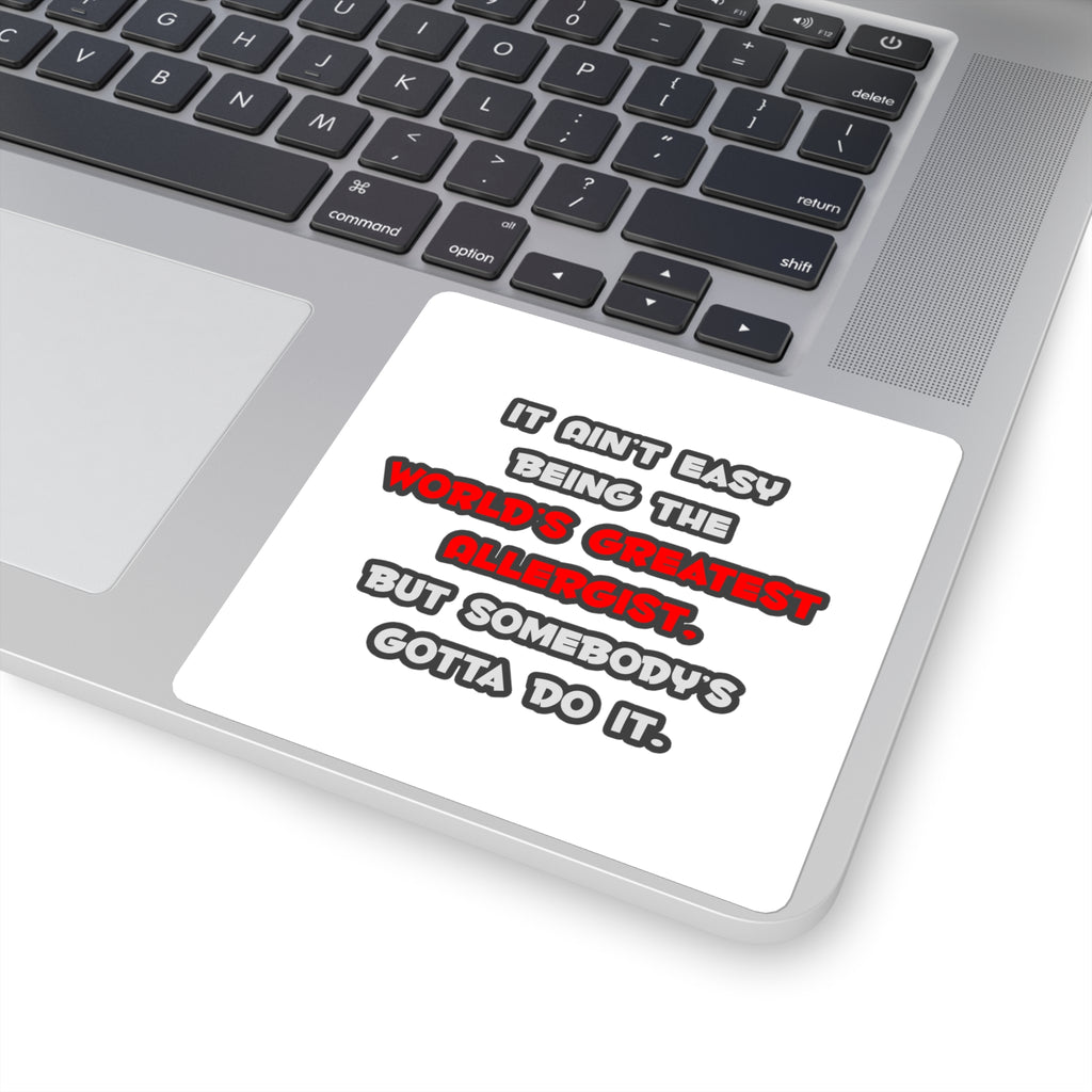 World's Greatest Allergist Joke - Square Stickers