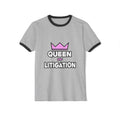 Queen of Litigation - Unisex Cotton Ringer T-Shirt