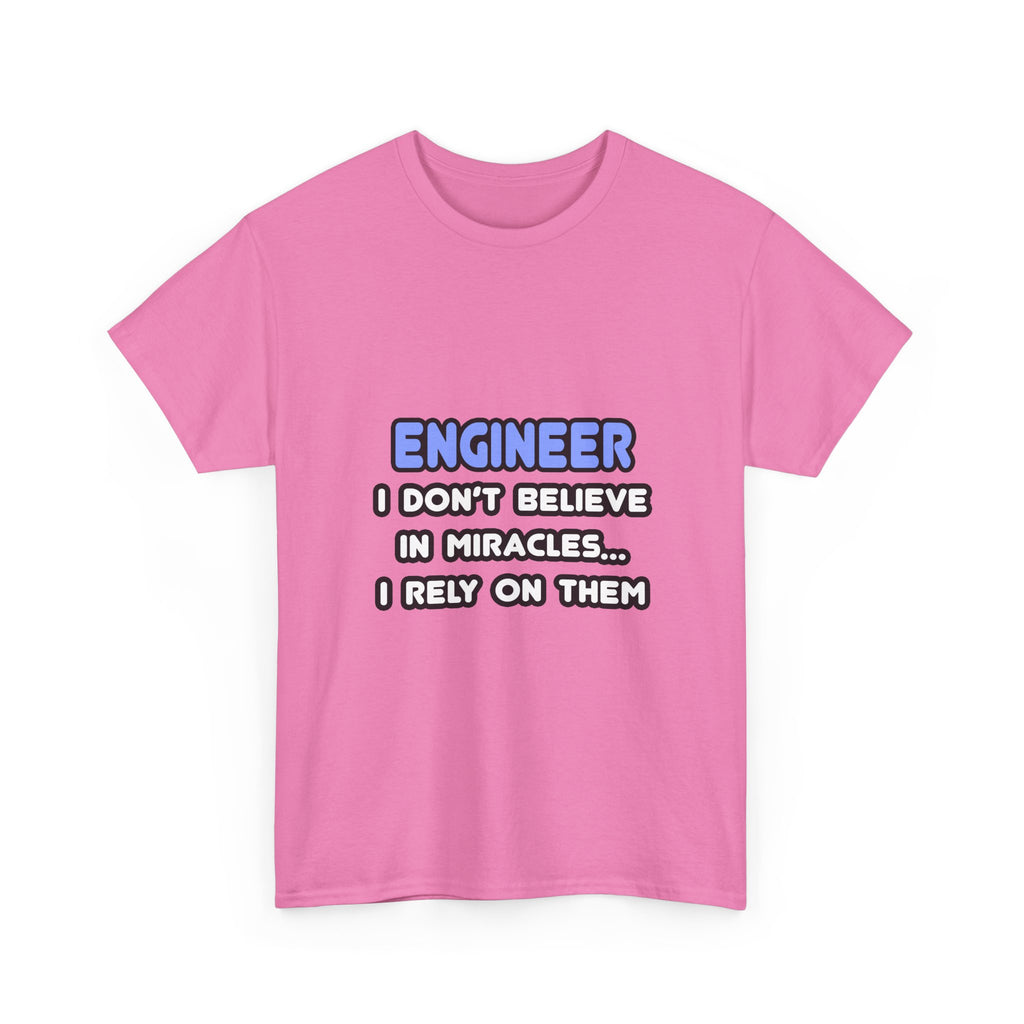 Miracles and Engineers - Unisex Heavy Cotton Tee