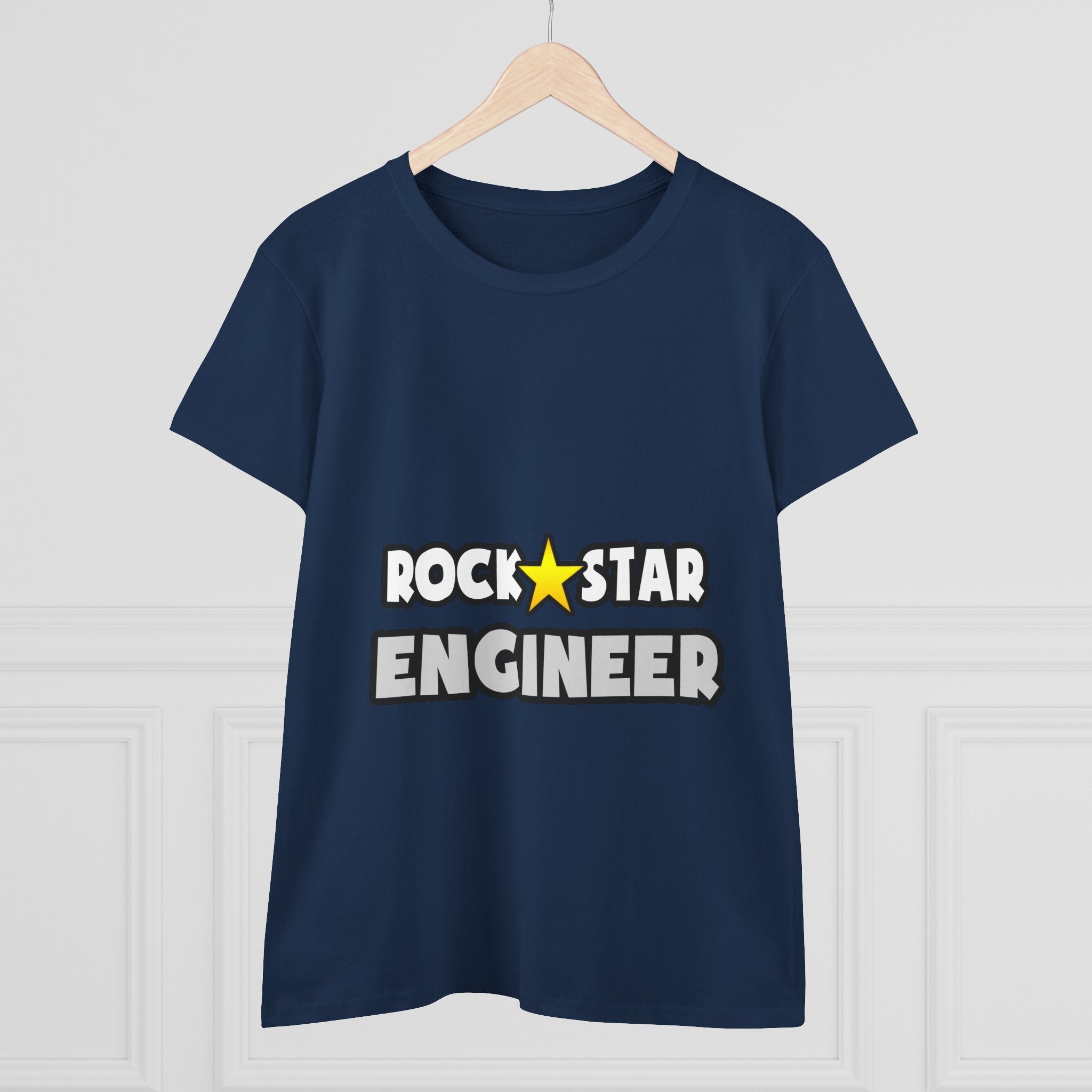 Rock Star Engineer (2) - Women's Midweight Cotton Tee