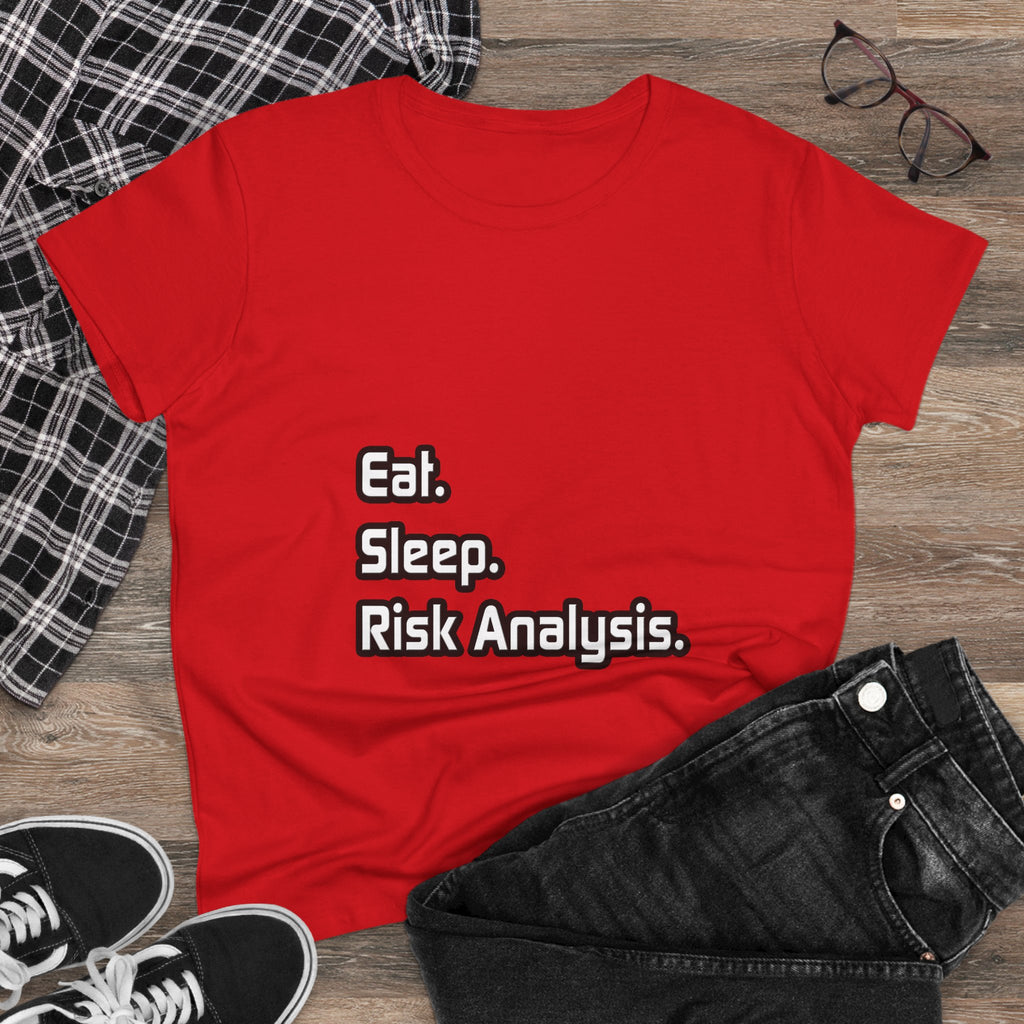 Eat. Sleep. Risk Analysis - Women's Midweight Cotton Tee