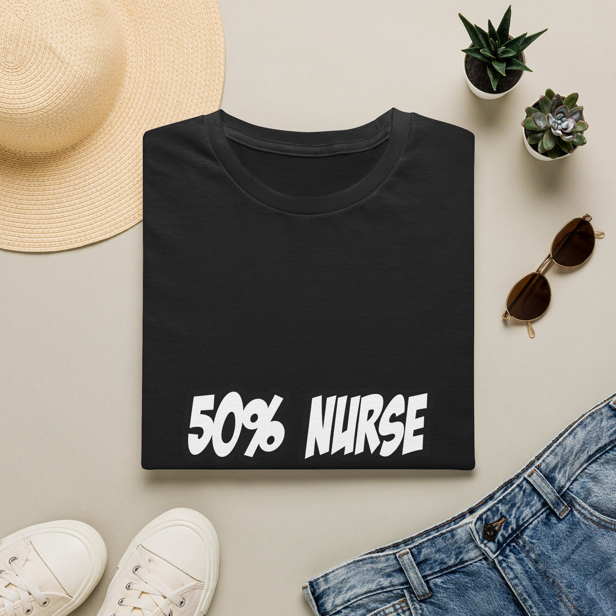 Half Nurse...Half Superhero - Unisex Softstyle T-Shirt