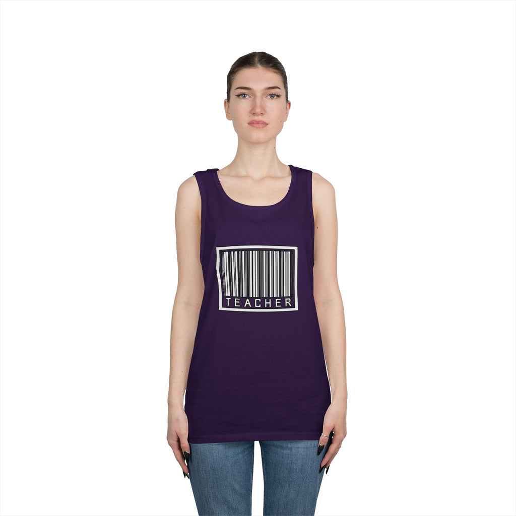 Barcode Teacher - Unisex Heavy Cotton Tank Top